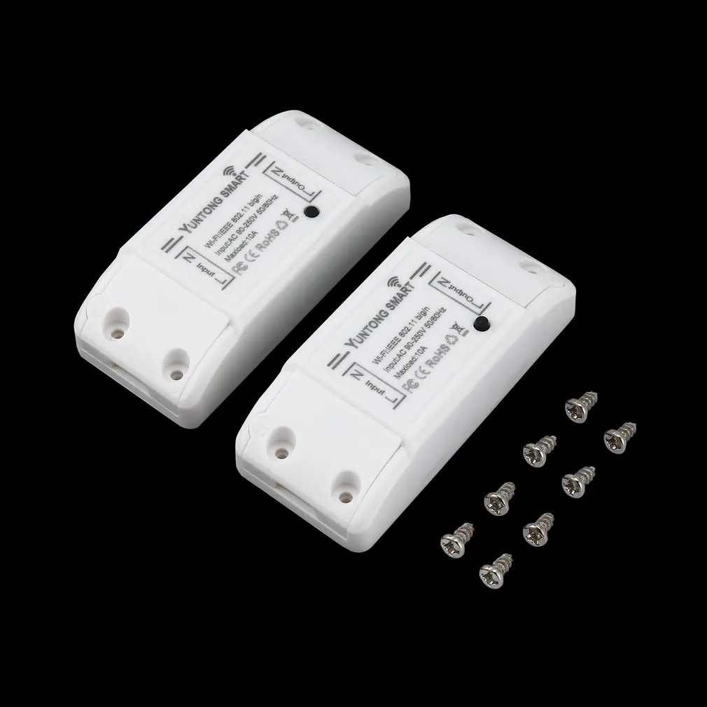 2pcs 220v Wireless Remote Smart DIY Controller Intelligent Wifi Basic Switch Home Automation Center Timer Share Switch Via APP
2pcs 220v Wireless Remote Smart DIY Controller Intelligent Wifi Basic Switch Home Automation Center Timer Share Switch Via APP