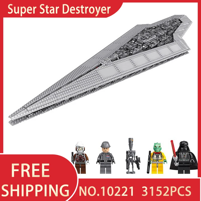 Star Series Wars Compatible With 10221 Super Star Destroyer Building Blocks DIY Model lEGOED StarWars 05028 Bricks Toys Gifts
Star Series Wars Compatible With 10221 Super Star Destroyer Building Blocks DIY Model lEGOED StarWars 05028 Bricks Toys Gifts