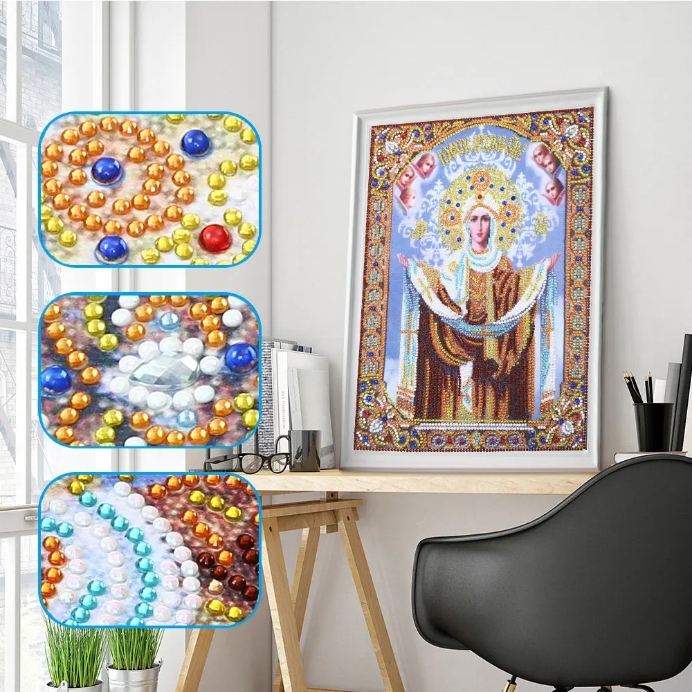 5D DIY Diamond Cross Embroidery Religious Character Crystal Diamond Mosaic Special Shaped Diamond Embroidery Rhinestone Decor
5D DIY Diamond Cross Embroidery Religious Character Crystal Diamond Mosaic Special Shaped Diamond Embroidery Rhinestone Decor