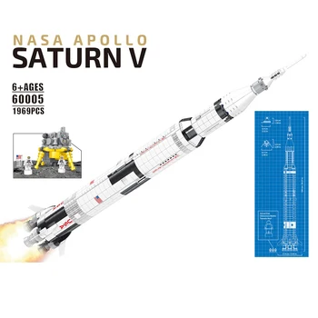 New Apollo Saturn V Rocket Toys Compatible 21309 Outer Space Model Building Blocks Kit Educational Toys For Kids Child Gift
New Apollo Saturn V Rocket Toys Compatible 21309 Outer Space Model Building Blocks Kit Educational Toys For Kids Child Gift