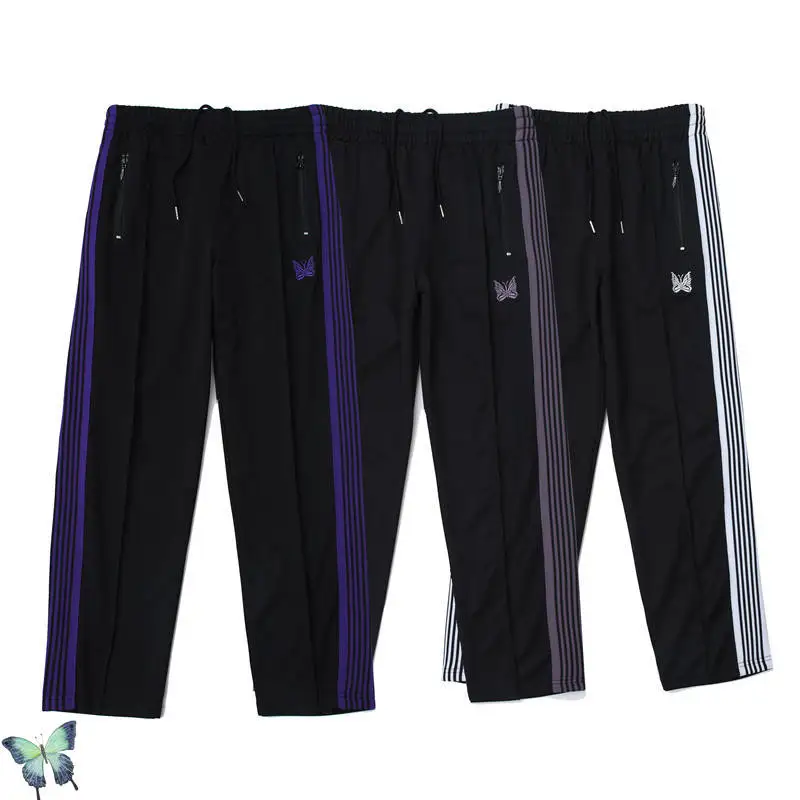 NEEDLES AWGE Embroidery Butterfly Pants Men Women Hip Hip Mesh Striped Sweatpants Fast Shipping Joggers
NEEDLES AWGE Embroidery Butterfly Pants Men Women Hip Hip Mesh Striped Sweatpants Fast Shipping Joggers