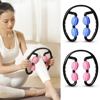 4 Wheels U Shape Leg Neck Arm Muscle Relax Roller Ring Massager Yoga Body Building Equipments Yoga Fitness Stick
4 Wheels U Shape Leg Neck Arm Muscle Relax Roller Ring Massager Yoga Body Building Equipments Yoga Fitness Stick