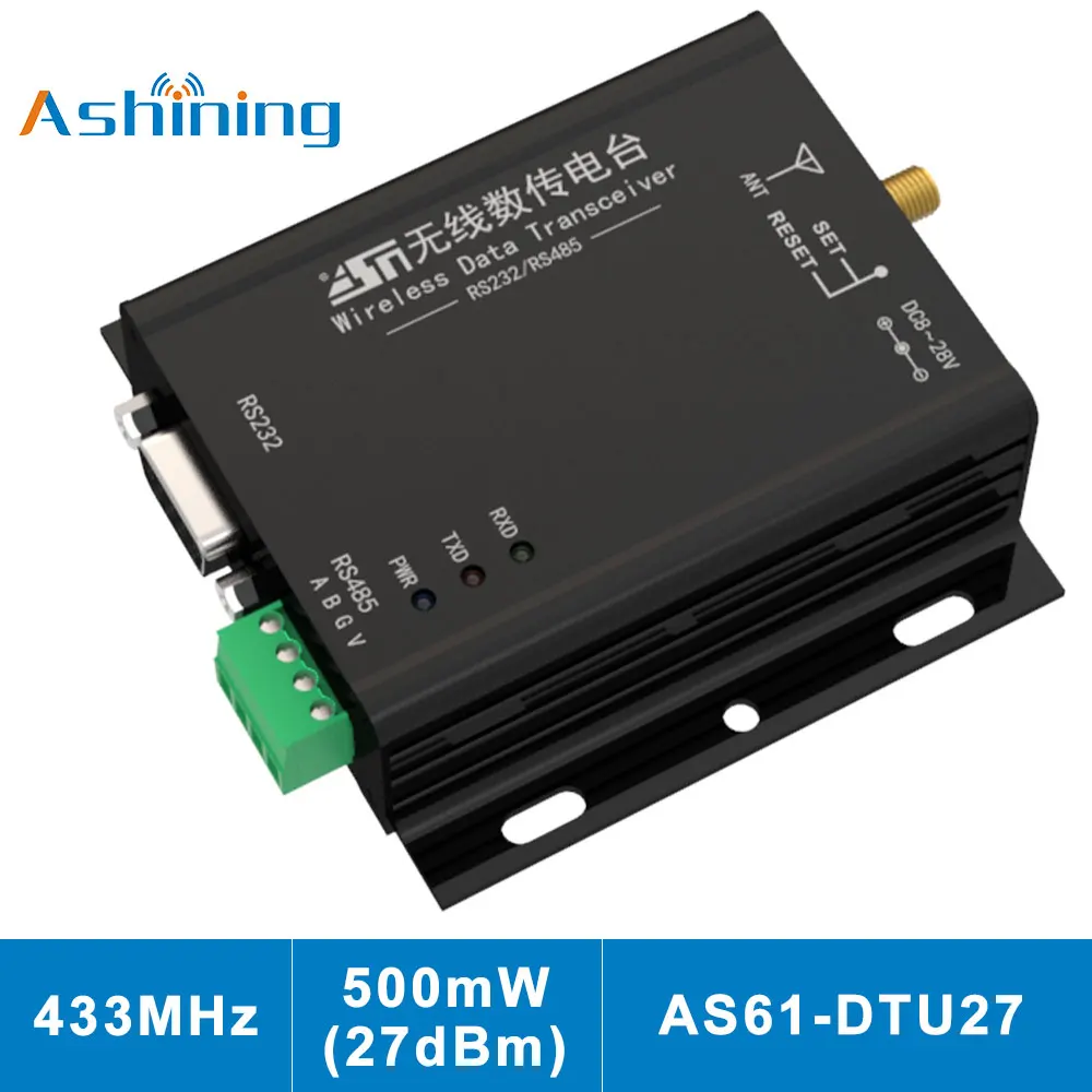 433MHz Strong Penetration Wireless Data Transceiver AS61-DTU27 Module Narrowband Communication AX5043
433MHz Strong Penetration Wireless Data Transceiver AS61-DTU27 Module Narrowband Communication AX5043