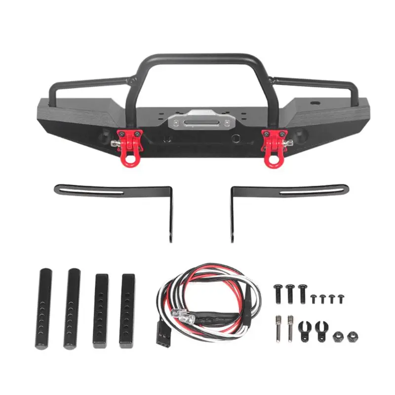 Metal Front Rear Bumper Bull Bar With Light Tire Holder for 1/10 RC Crawler Car Y51E
Metal Front Rear Bumper Bull Bar With Light Tire Holder for 1/10 RC Crawler Car Y51E