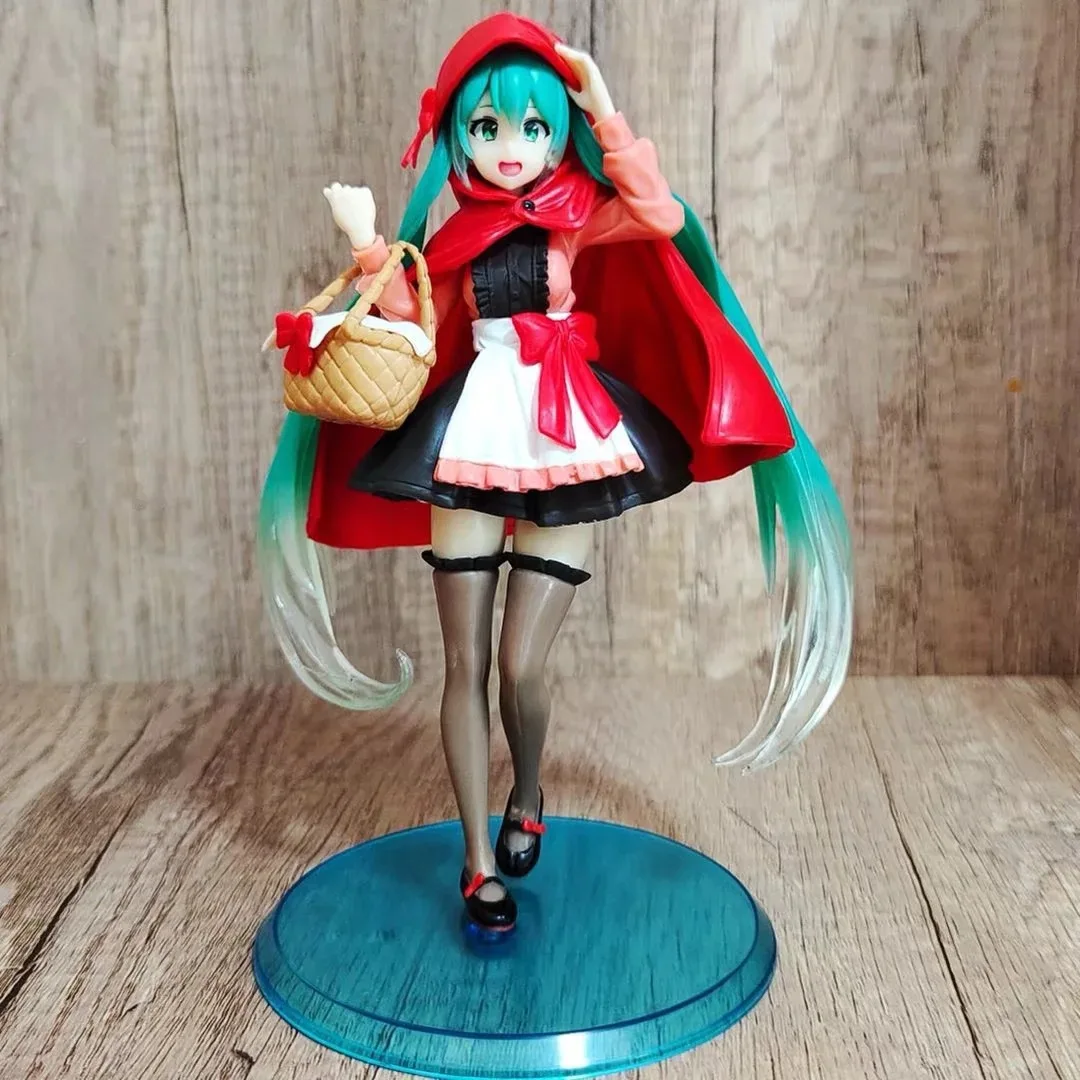 18 см Hatsune Miku маленький красный капот для верховой езды японское аниме коллекция