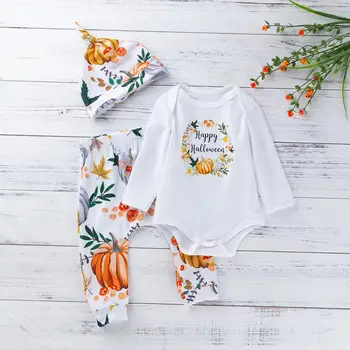 Cute Baby Clothes Toddler Baby Kid Girl Boys Halloween Print Romper Pants Trousers Hat Set Outfits
Cute Baby Clothes Toddler Baby Kid Girl Boys Halloween Print Romper Pants Trousers Hat Set Outfits
