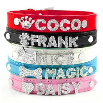 (5 Colors 4 Sizes) Mixed PU leather Personalized Custom Dog Collars for 10mm Letters and Charms 
(5 Colors 4 Sizes) Mixed PU leather Personalized Custom Dog Collars for 10mm Letters and Charms