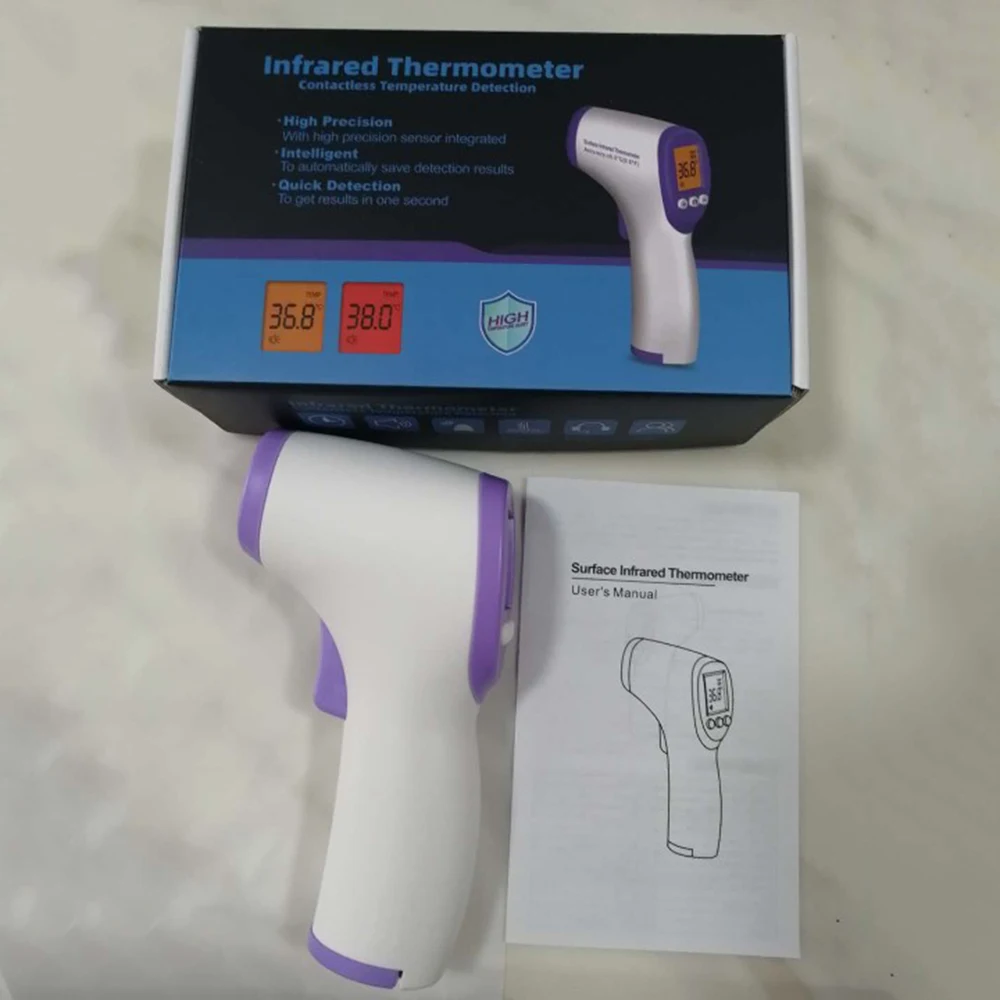 Infrared Thermometer Contactless Instant Non-Contact Alarm Fever Thermometer Measurement Precise Prepper D30
Infrared Thermometer Contactless Instant Non-Contact Alarm Fever Thermometer Measurement Precise Prepper D30
