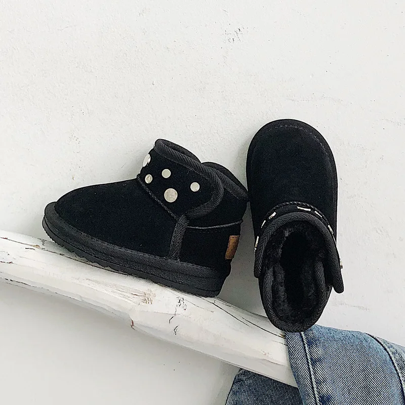 2019 Winter Kid's Shoes Boots Slip-On Solid Round Toe Casual Neutral Flat Heels Flock Non-slip Snow Boots CRT-910
2019 Winter Kid's Shoes Boots Slip-On Solid Round Toe Casual Neutral Flat Heels Flock Non-slip Snow Boots CRT-910