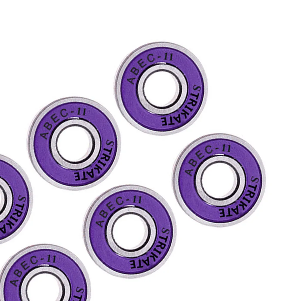 8 Pcs ABEC-11 Roller Skate Bearings 608RS Quality Bearing Skateboard Longboard Ball Bearings Waterproof Durable Scooter Bearings 8 Pcs ABEC-11 Roller Skate Bearings 608RS Quality Bearing Skateboard Longboard Ball Bearings Waterproof Durable Scooter Bearings