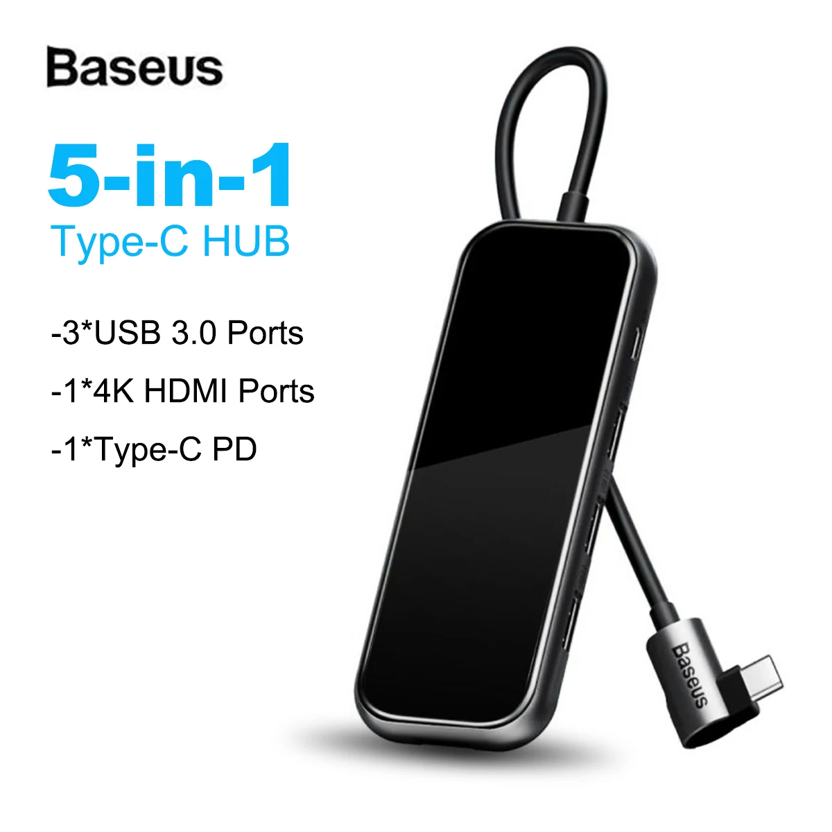 Baseus For MacBook Pro Air USB Type C HUB to 4k HDMI Multi USB 3.0 3 Ports Power Adapter Dock 3 Port USB-C USB HUB Splitter Hubs
Baseus For MacBook Pro Air USB Type C HUB to 4k HDMI Multi USB 3.0 3 Ports Power Adapter Dock 3 Port USB-C USB HUB Splitter Hubs