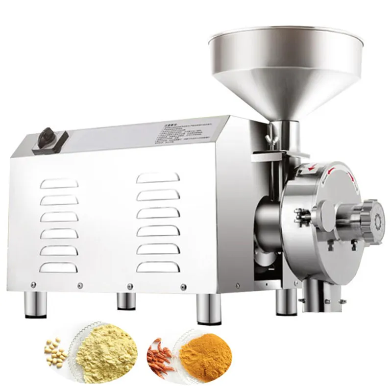 

2200W Commercial Grains Herbal Cereals Dry Food Grinder Electric Flour Powder Machine Grain Mill Crusher Grinding Machine