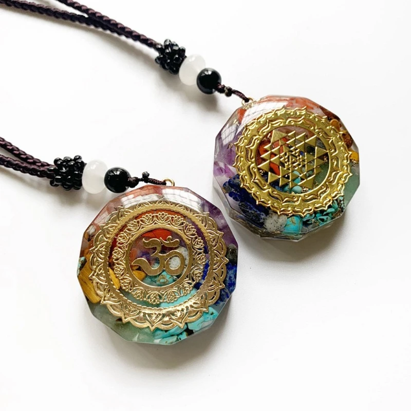 Handmade Metatron's Cube Merkaba 7 Chakras Crystals Stones Orgone Pendant Generator Energy Accumulator Pendant Necklace
Handmade Metatron's Cube Merkaba 7 Chakras Crystals Stones Orgone Pendant Generator Energy Accumulator Pendant Necklace