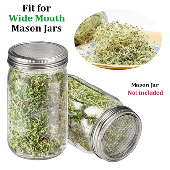 Stainless Steel Seed Sprouting Lid Mesh Screen Strainers Filter Sprouter Adjustable Sprouting Lid for Mason Jar Garden Supplies
Stainless Steel Seed Sprouting Lid Mesh Screen Strainers Filter Sprouter Adjustable Sprouting Lid for Mason Jar Garden Supplies