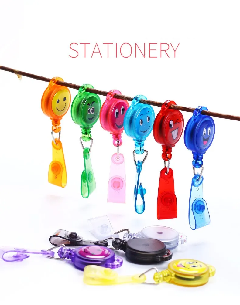 Easy Buckle ID Department Brand Name Badge Holder Rolling Key Ring Chain Clip School Student Office Badge Reel Plastic S-5
Easy Buckle ID Department Brand Name Badge Holder Rolling Key Ring Chain Clip School Student Office Badge Reel Plastic S-5