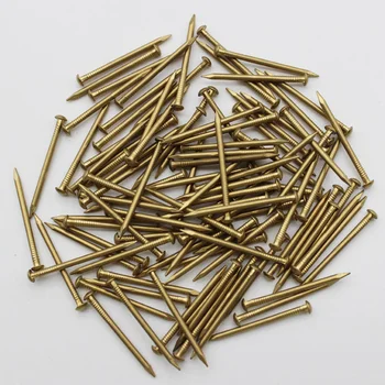500pcs 2.8x35mm Solid brass nails round head vintage fasteners 
500pcs 2.8x35mm Solid brass nails round head vintage fasteners