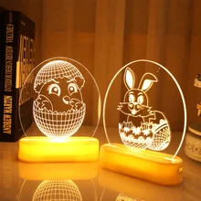 LED Lanterns 3D Decoration Lights Ornaments Holiday Lamp Easter Lamps 3D Acrylic 16.2*13cm Dressing Up Supplies
LED Lanterns 3D Decoration Lights Ornaments Holiday Lamp Easter Lamps 3D Acrylic 16.2*13cm Dressing Up Supplies