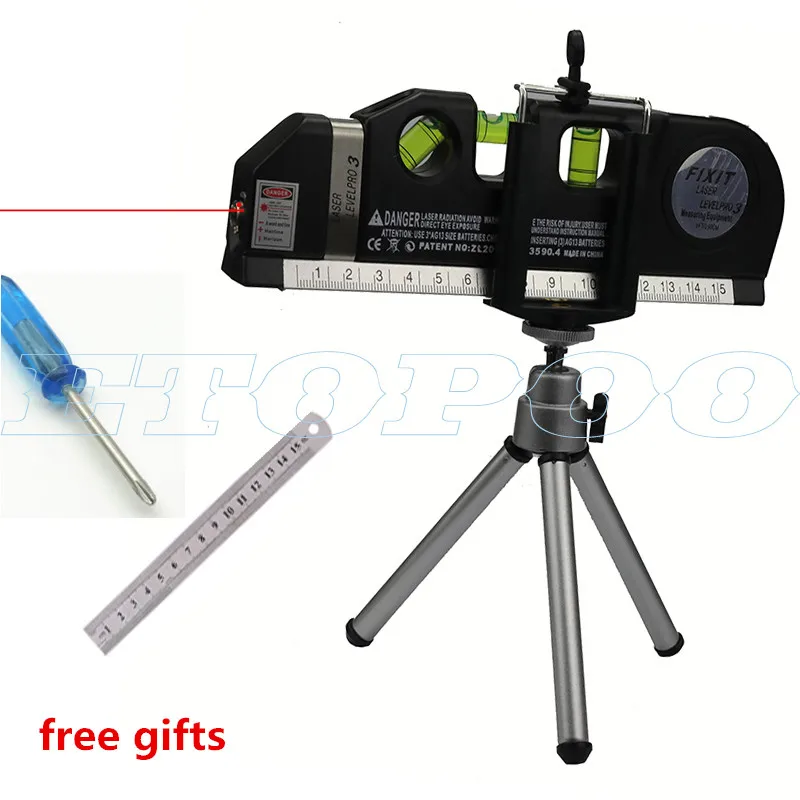4 in 1 Infrared Laser Level Cross Line Laser Level Laser Horizon Vertical spirit level tool with 2.5m measure tape free gift !
4 in 1 Infrared Laser Level Cross Line Laser Level Laser Horizon Vertical spirit level tool with 2.5m measure tape free gift !