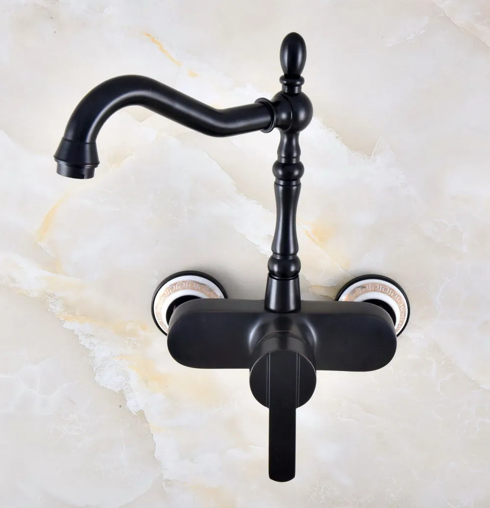 Black Oil Rubbed Bronze Dual Ceramic Base Wall Mounted Bathroom Kitchen Sink Faucet Swivel Spout Mixer Tap Single Lever anf876
Black Oil Rubbed Bronze Dual Ceramic Base Wall Mounted Bathroom Kitchen Sink Faucet Swivel Spout Mixer Tap Single Lever anf876