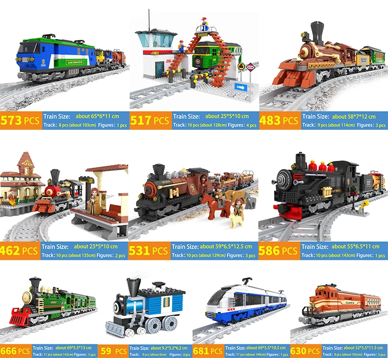 Plastic blocks train Model-1