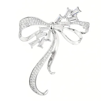 Copper Inlaid Zircon Wedding Jewelry Accessories New Fashion Bow Upscale Elegant Gentleman Lady Delicate Brooch Pin Best Gifts
Copper Inlaid Zircon Wedding Jewelry Accessories New Fashion Bow Upscale Elegant Gentleman Lady Delicate Brooch Pin Best Gifts