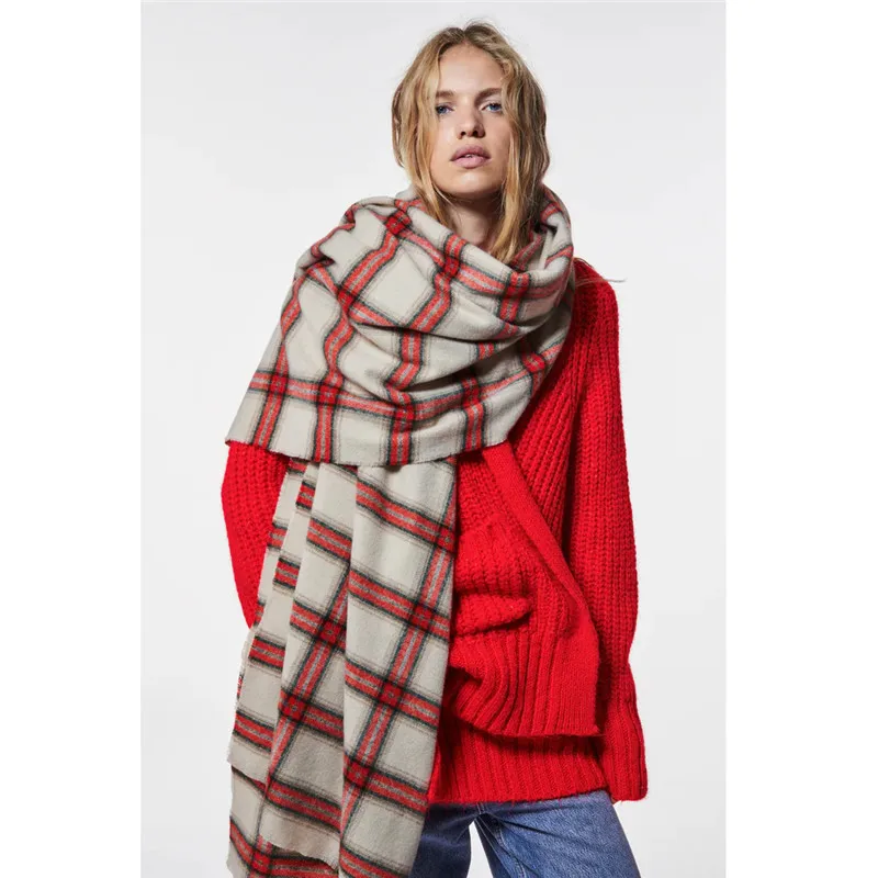 Winter Scarf Women Cashmere Warm Pashmina Red Plaid Foulard Female Scarves Wrap Thick Soft Bufanda Tassel Shawl Long Stole
Winter Scarf Women Cashmere Warm Pashmina Red Plaid Foulard Female Scarves Wrap Thick Soft Bufanda Tassel Shawl Long Stole