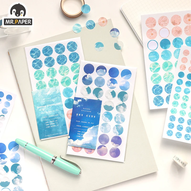 Mr.paper 8 Designs 3Pcs/pack Round Practical Cool Deco Stickers Scrapbooking Bullet Journal Popular Stationery Children Decal
Mr.paper 8 Designs 3Pcs/pack Round Practical Cool Deco Stickers Scrapbooking Bullet Journal Popular Stationery Children Decal