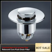 Stainless Steel Rebound Core Push Drain Filter Sink Bounce Bathtub Plug Universal Basin Pop-up Drain Filter Hair Catcher Stopper
Stainless Steel Rebound Core Push Drain Filter Sink Bounce Bathtub Plug Universal Basin Pop-up Drain Filter Hair Catcher Stopper