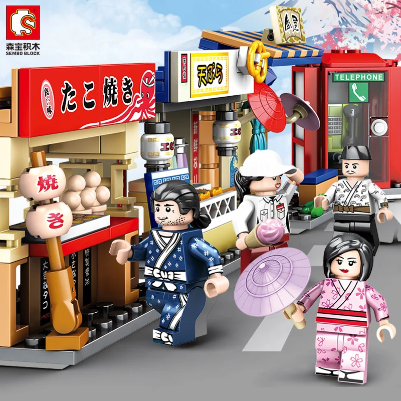 SEMBO City Cherry Blossom Building Blocks Girls DIY Birthday Gifts Sakura Street Shop Compatible Bricks Model Toys for Children
SEMBO City Cherry Blossom Building Blocks Girls DIY Birthday Gifts Sakura Street Shop Compatible Bricks Model Toys for Children