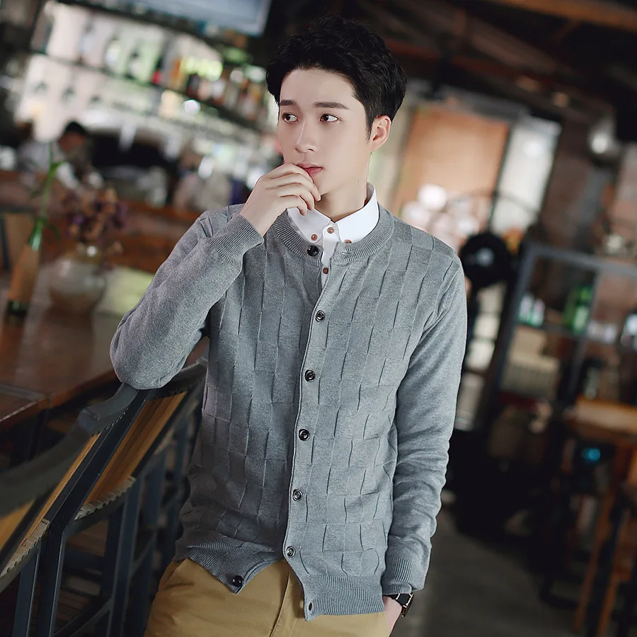 Spring And Autumn Korean-style Sweater Geometry Men Crew Neck Long-sleeve Knitwear Cardigan Thin Sweater Young MEN'S Coat Fashio
Spring And Autumn Korean-style Sweater Geometry Men Crew Neck Long-sleeve Knitwear Cardigan Thin Sweater Young MEN'S Coat Fashio