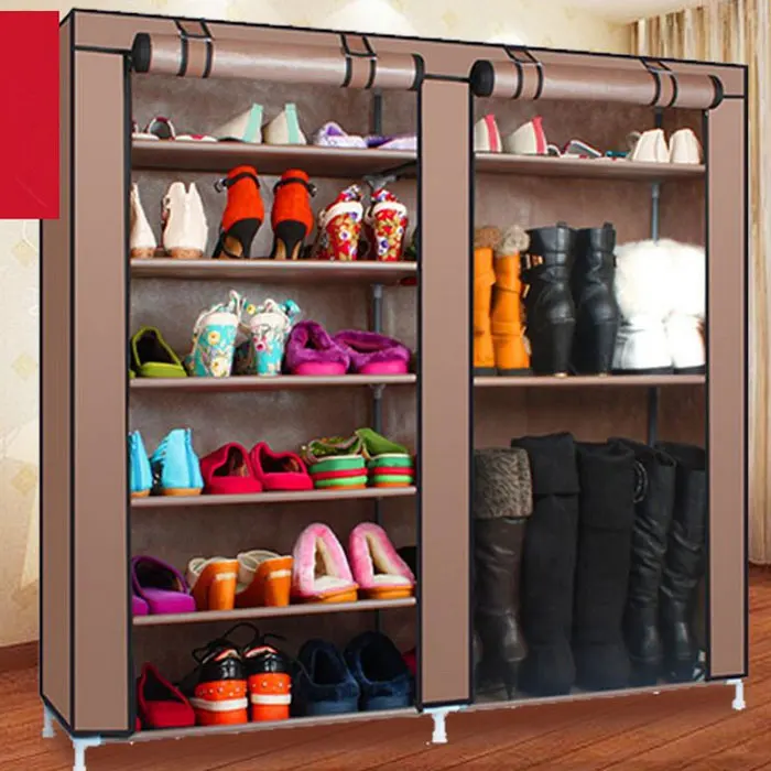 Double Rows 9 Lattices Combination Style Shoe Cabinet Coffee Organizers Storage,Easy to Install and Clean
Double Rows 9 Lattices Combination Style Shoe Cabinet Coffee Organizers Storage,Easy to Install and Clean