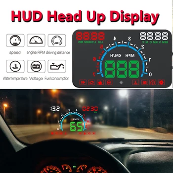 Car HUD OBD2 Color Multifunction Head Up Display Data HD Projector Fuel Alarm Engine Speedometer
Car HUD OBD2 Color Multifunction Head Up Display Data HD Projector Fuel Alarm Engine Speedometer
