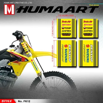 HUMAART Front Fork Tube Sticker Motocross Graphics Enduro Decal Fade Resistant Vinyl for Dirt Bike Suzuki Honda Aprilia Yellow
HUMAART Front Fork Tube Sticker Motocross Graphics Enduro Decal Fade Resistant Vinyl for Dirt Bike Suzuki Honda Aprilia Yellow