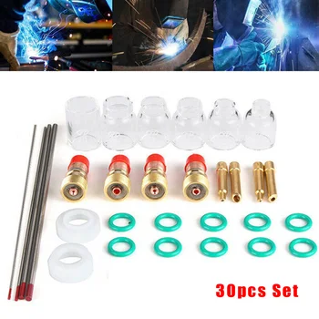 30pcs/Set TIG Welding Stubby Gas Lens Heat Cup Kit For Tig WP-17/18/26 Torch Welding Equipment & Accessories
30pcs/Set TIG Welding Stubby Gas Lens Heat Cup Kit For Tig WP-17/18/26 Torch Welding Equipment & Accessories