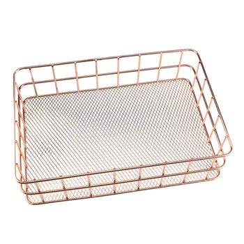 1pcs Wire Iron Storage Basket Rose Gold Durable Home Office Desk Shelf Desktop For Kichen Cabinets Bedroom Bathroom TB Sale
1pcs Wire Iron Storage Basket Rose Gold Durable Home Office Desk Shelf Desktop For Kichen Cabinets Bedroom Bathroom TB Sale