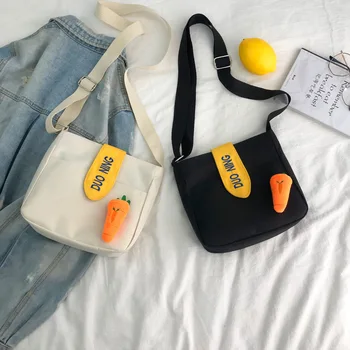 HOT 2020 Cute Style Radish Diagonal Cross Small Bag Wild Sweet Student Canvas Bag Embroidered Shoulder Bag Casual School Bag
HOT 2020 Cute Style Radish Diagonal Cross Small Bag Wild Sweet Student Canvas Bag Embroidered Shoulder Bag Casual School Bag