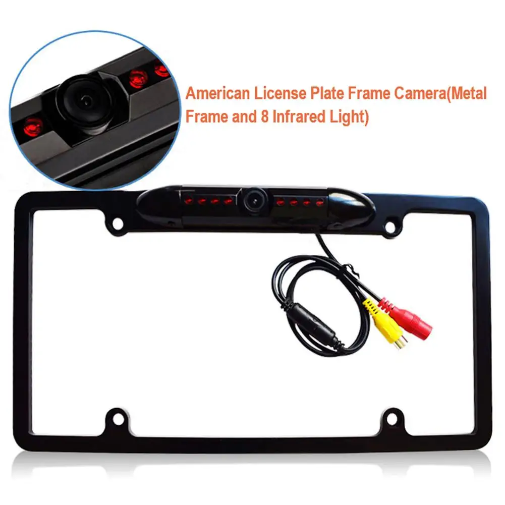 Universal Waterproof Night Vision License Plate Frame Sturdy Sleek Backup Camera High Sensitive Auto Reversing Assist Security
Universal Waterproof Night Vision License Plate Frame Sturdy Sleek Backup Camera High Sensitive Auto Reversing Assist Security