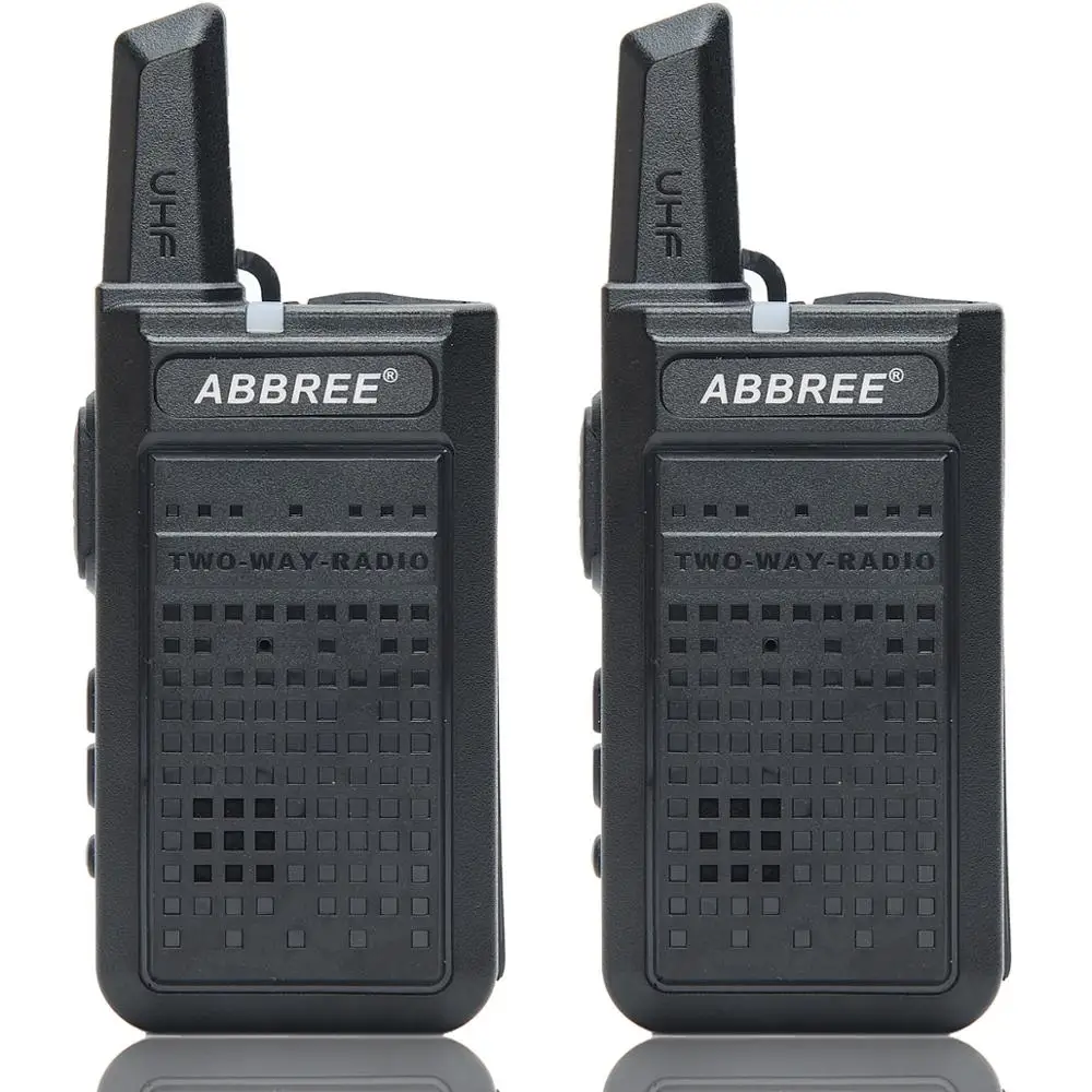 2pcs ABBREE AR-A2 Mini Portable Walkie Talkie USB Charge VOX Two-Way Radio Handheld Transceiver UHF 400-470MHz 
2pcs ABBREE AR-A2 Mini Portable Walkie Talkie USB Charge VOX Two-Way Radio Handheld Transceiver UHF 400-470MHz