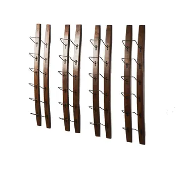 Metal & Wood Wine Rack Wall Mounted Whisky Bottle Holder Mimimalist Glassware Organizer for Storage Display Elegant House Decor
Metal & Wood Wine Rack Wall Mounted Whisky Bottle Holder Mimimalist Glassware Organizer for Storage Display Elegant House Decor