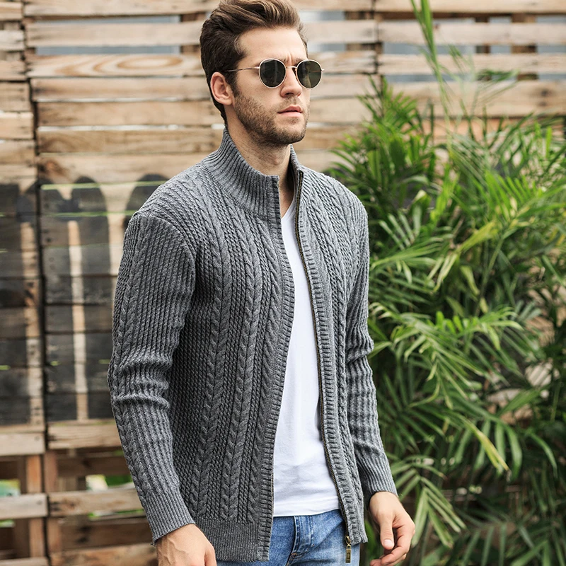 Autumn Sweater Men Fashion Jacquard Warm Cardigan Men Solid Color Zipper Collar Turtleneck Men M-XXXL Warm Knitted Wear
Autumn Sweater Men Fashion Jacquard Warm Cardigan Men Solid Color Zipper Collar Turtleneck Men M-XXXL Warm Knitted Wear