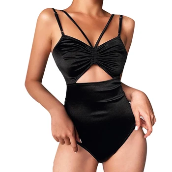 New Solid Color Women's Patchwork Bodysuit Women's Hollow Out Sleeveless Solid Color Drapeed Sexy Bodysuit AA1227
New Solid Color Women's Patchwork Bodysuit Women's Hollow Out Sleeveless Solid Color Drapeed Sexy Bodysuit AA1227