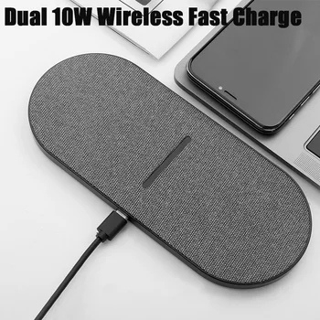 Dual 10W 2in1 Qi Wireless Fast Charger For Iphone 11 XS MAX X 8 Dual 10W Fast Charging Pad For Samsung S10 S9 S8
Dual 10W 2in1 Qi Wireless Fast Charger For Iphone 11 XS MAX X 8 Dual 10W Fast Charging Pad For Samsung S10 S9 S8