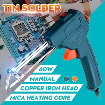 Hand-held Heat Soldering Iron 60W EU/US plug 220V/110V Auto Send Tin Welding Tools Automatically Heating Welding Repair Tool
Hand-held Heat Soldering Iron 60W EU/US plug 220V/110V Auto Send Tin Welding Tools Automatically Heating Welding Repair Tool