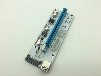 VER008S 3 in 1 Molex Power 60CM PCI-E Riser Card 4pin 6pin SATA USB 3.0 PCI-E 1x to 16x Riser for Antminer Bitcoin Miner Mining
VER008S 3 in 1 Molex Power 60CM PCI-E Riser Card 4pin 6pin SATA USB 3.0 PCI-E 1x to 16x Riser for Antminer Bitcoin Miner Mining