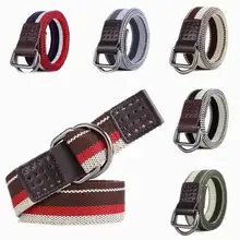 6 Colors Men Casual Knitted Pin Buckle Belt Woven Canvas Elastic Expandable Braided Stretch Mixed Color Webbing Strap
6 Colors Men Casual Knitted Pin Buckle Belt Woven Canvas Elastic Expandable Braided Stretch Mixed Color Webbing Strap