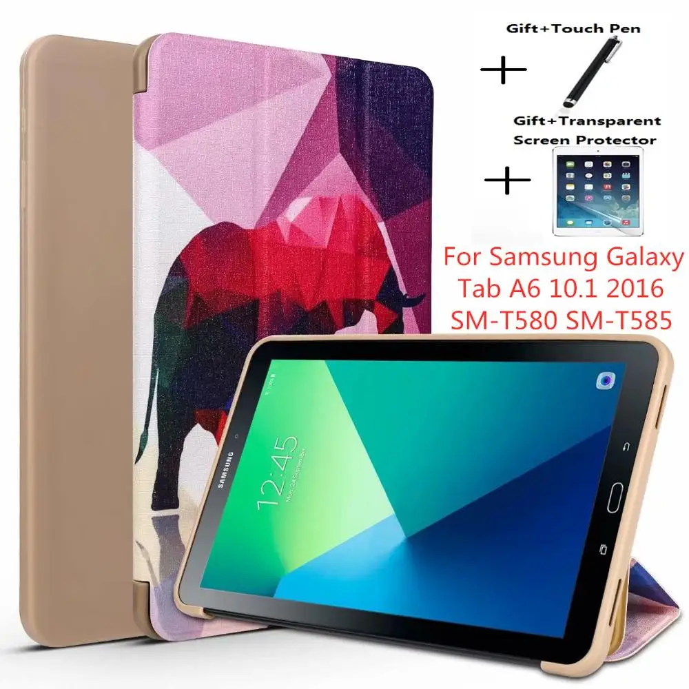 Tablet case for Samsung Galaxy tab 10.1 T580 T585 Funda Smart cover for Tab A6 10.1 2016 SM-T580 Slim Protective Shell
Tablet case for Samsung Galaxy tab 10.1 T580 T585 Funda Smart cover for Tab A6 10.1 2016 SM-T580 Slim Protective Shell
