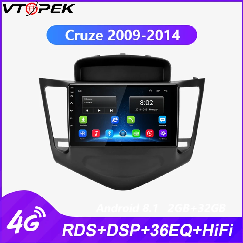 Vtopek Android Car Stereo auto radio Car Multimedia player for Chevrolet Cruze 2009-2014 DSP RDS 4G Network Wifi Function
Vtopek Android Car Stereo auto radio Car Multimedia player for Chevrolet Cruze 2009-2014 DSP RDS 4G Network Wifi Function