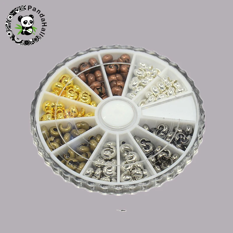 1 Box 6 Colors 4mm Crimp Beads Covers Jewelry Findings, Mixed Color, 4x3mm, Hole: 2mm; about 250pcs/box
1 Box 6 Colors 4mm Crimp Beads Covers Jewelry Findings, Mixed Color, 4x3mm, Hole: 2mm; about 250pcs/box