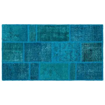 Handmade Turquoise Vintage Overdyed Patchwork Area Rug 080x150 Cm-2'7''X4'11''
Handmade Turquoise Vintage Overdyed Patchwork Area Rug 080x150 Cm-2'7''X4'11''