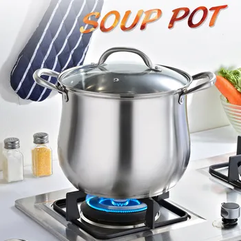 304 stainless steel soup pot stew overflow-proof double ear double bottom drum type extra-high multi-purpose pot kitchen tool
304 stainless steel soup pot stew overflow-proof double ear double bottom drum type extra-high multi-purpose pot kitchen tool